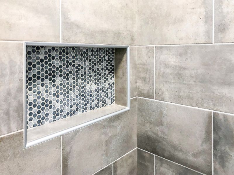 Modern Shower with Niche Storage